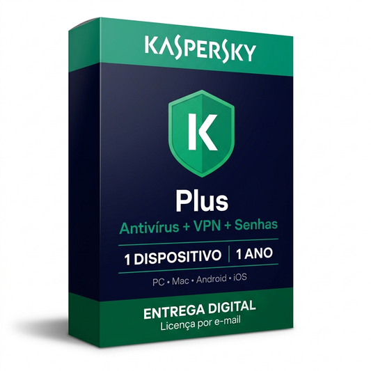Kaspersky Plus – 1 Dispositivo – 1 Ano