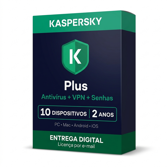 Kaspersky Plus – 10 Dispositivos – 2 Anos